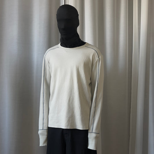 Maison Martin Margiela Contrast Stitch Waffle Sweater - SS04