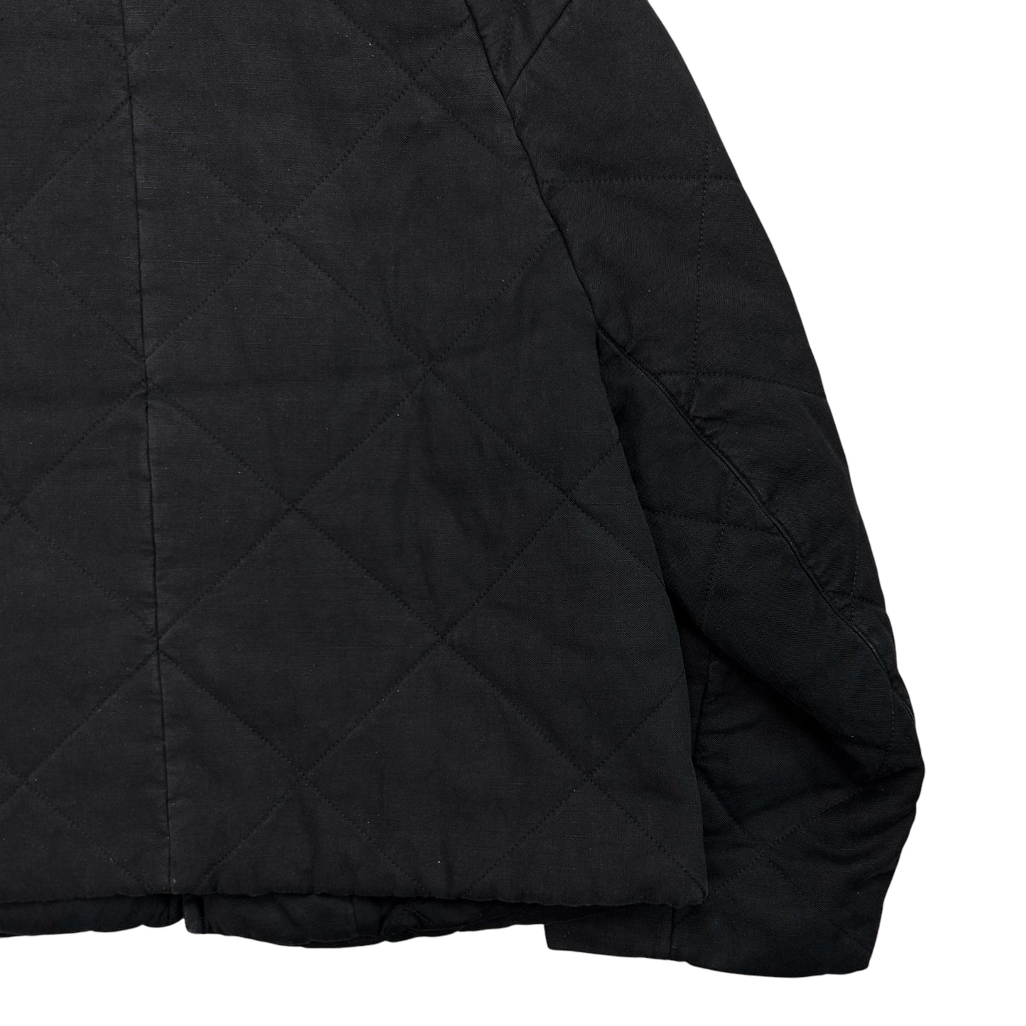 Dries Van Noten Quilted Fur Collar Bomber Jacket - AW11