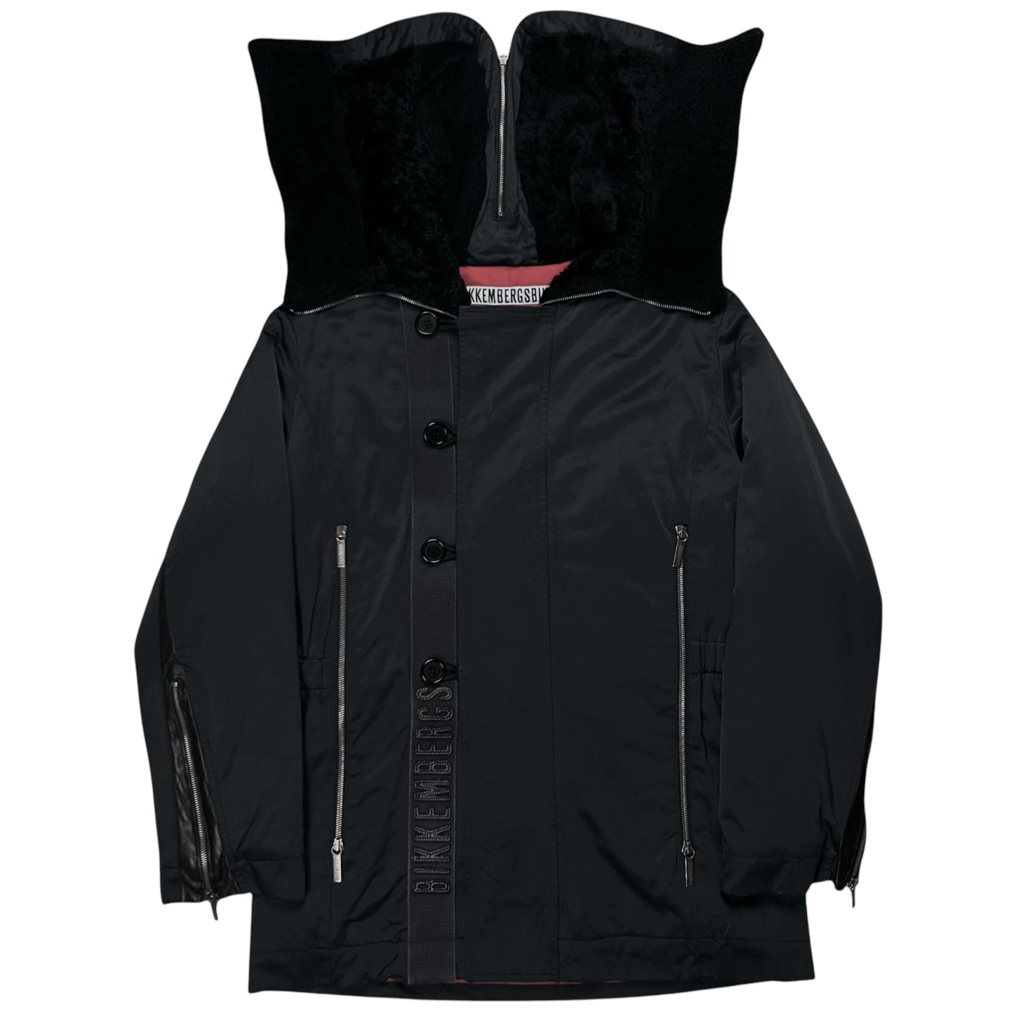 Dirk Bikkembergs Coated Multi Zip Duffle Parka
