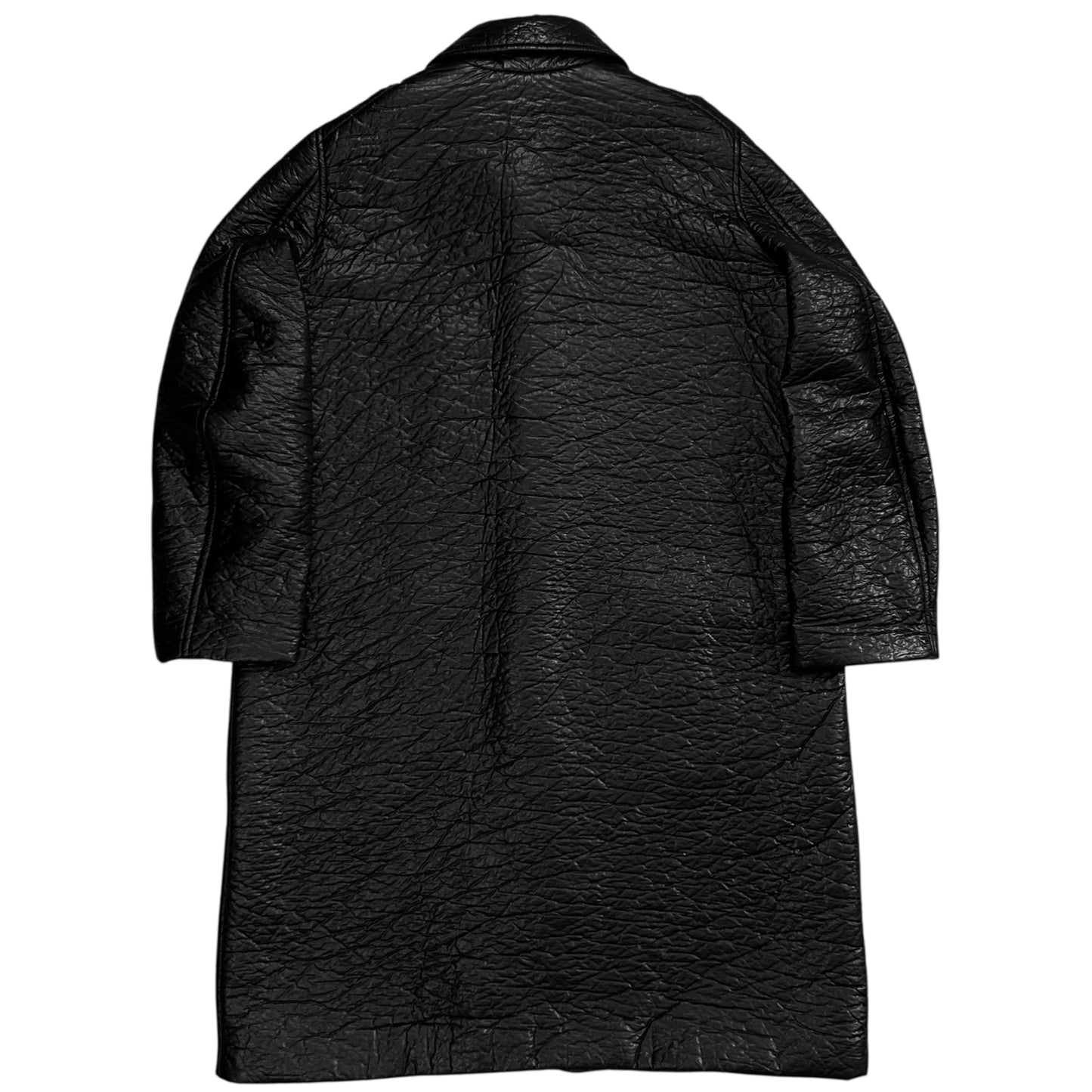 Walter Van Beirendonck Crinkle Faux Leather Coat - AW22