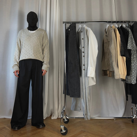 Maison Martin Margiela Perforated Silk Knit Sweater - SS06