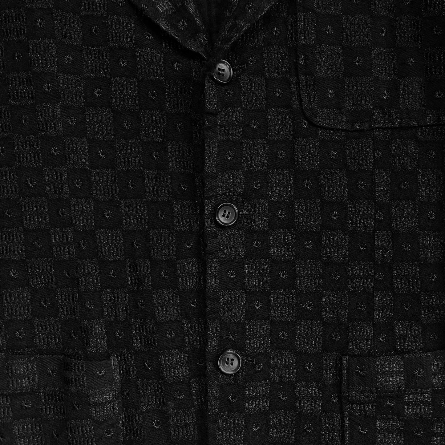 Comme des Garcons Homme Embroidered Check Blazer - AW02