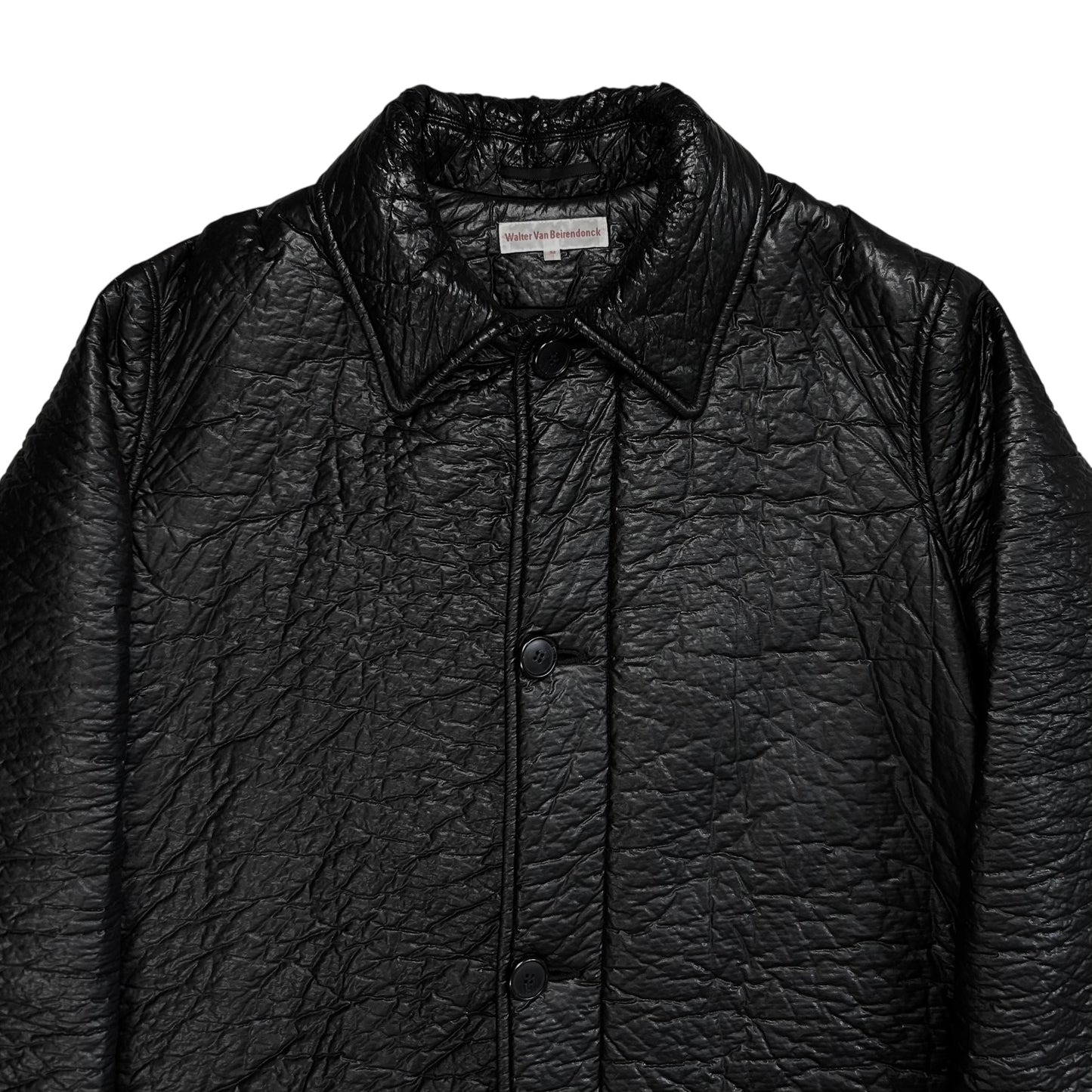 Walter Van Beirendonck Crinkle Faux Leather Coat - AW22