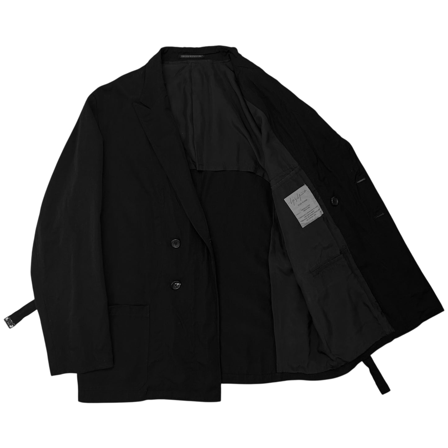 Yohji Yamamoto Double Breasted Belt Blazer - SS12