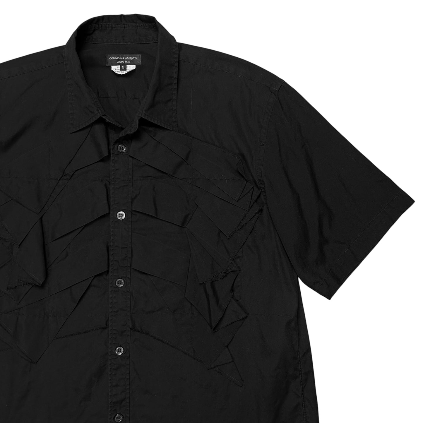 Comme des Garcons Homme Plus Patchwork Ruffle Shirt - SS21