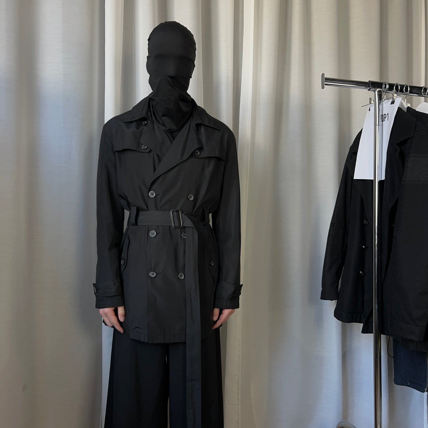 Dior Homme Belted Chest Layer Trench Coat - SS06
