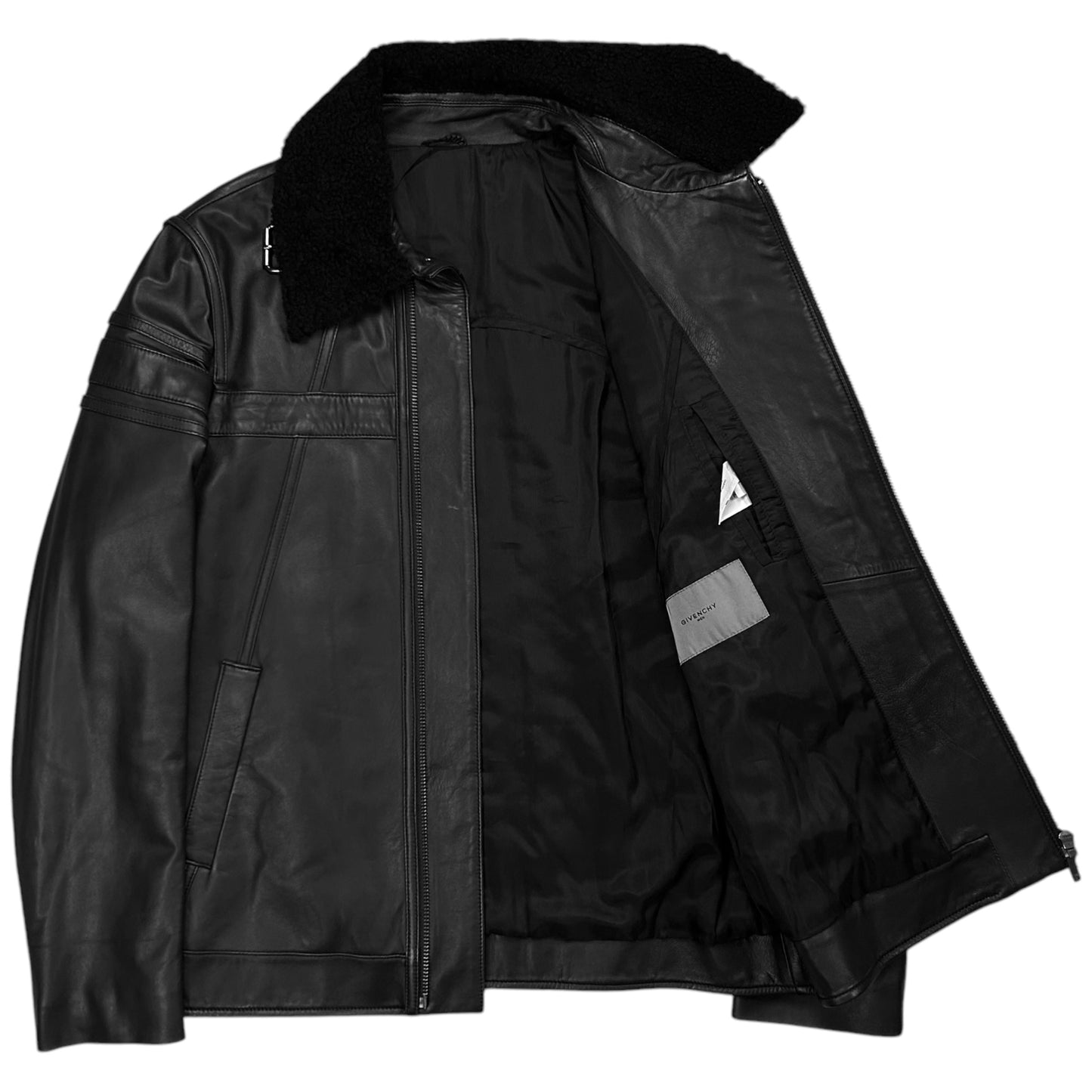 Givenchy Dual Zip Pilot Leather Jacket - AW11