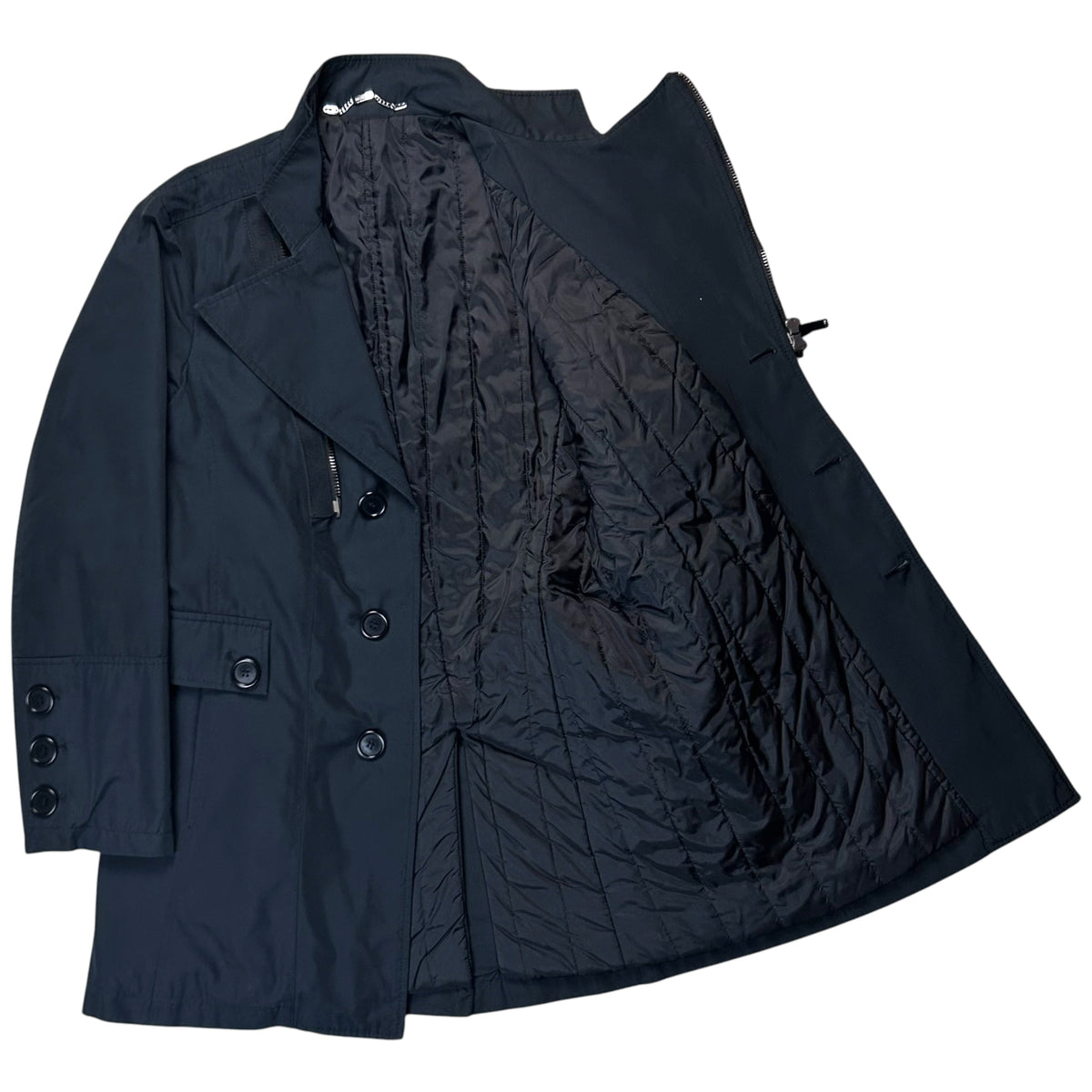 Dirk Bikkembergs Dual Zip Nylon Coat - AW07