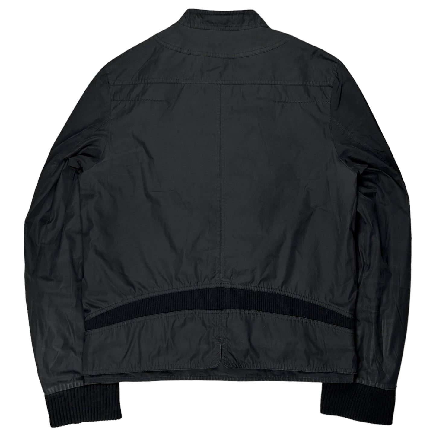 Dior Homme Panelled Cropped Moto Bomber Jacket - AW08