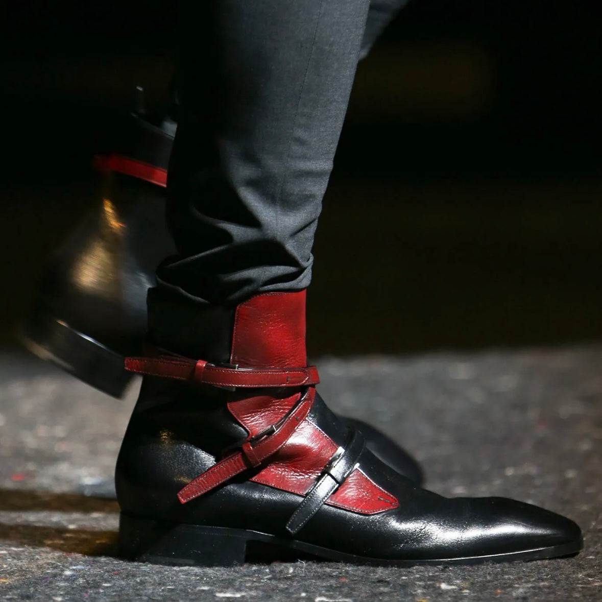 Prada Belted Two Tone Square Boots - AW14