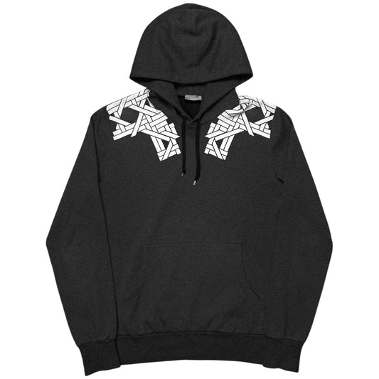 Dior Homme Nordic Pattern Shoulder Print Hoodie - SS08