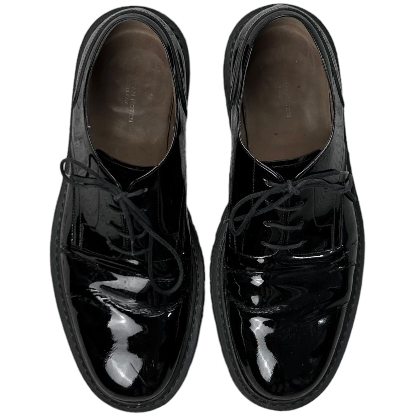 Dries Van Noten Lacquered Lug Sole Derbies