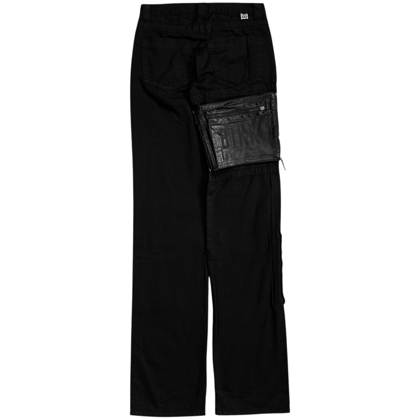 Dirk Bikkembergs Datchable Leather Cargo Pocket Pants