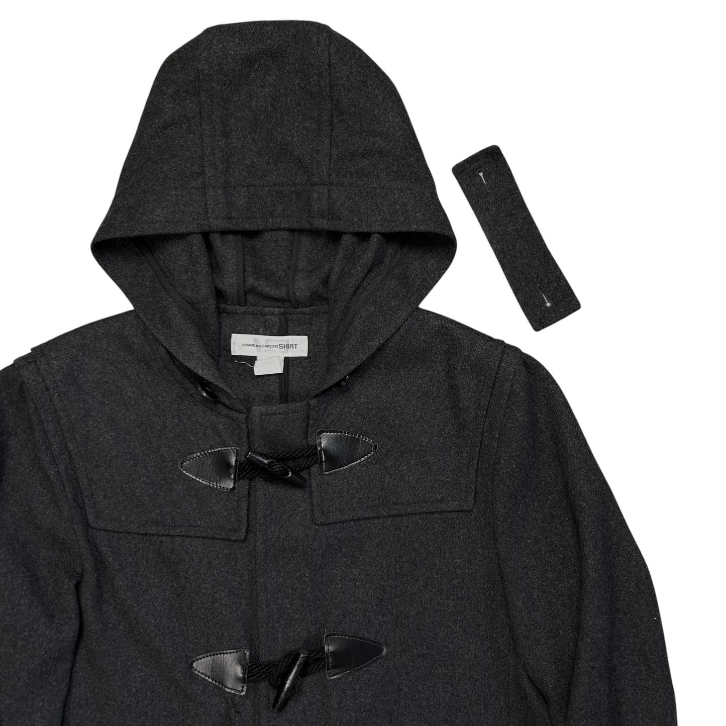 Comme des Garcons Shirt Hooded Duffle Wool Jacket - AW17