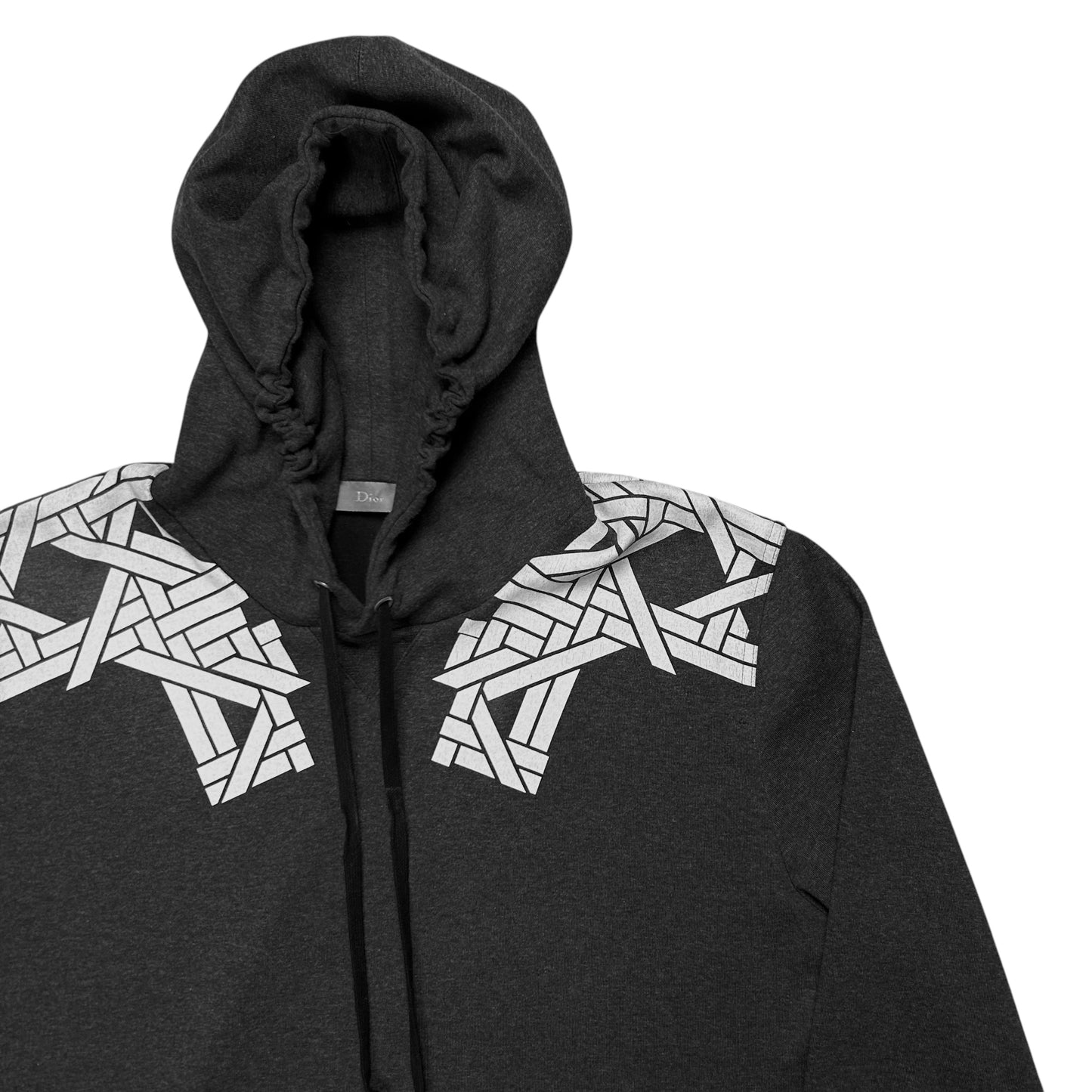 Dior Homme Nordic Pattern Shoulder Print Hoodie - SS08