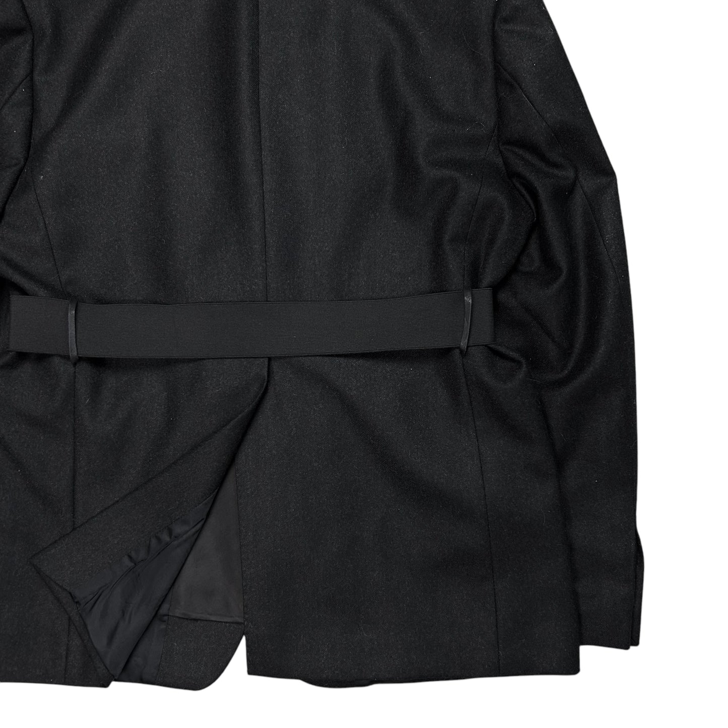 Dries Van Noten Belted Double Lapel Wool Blazer - AW12