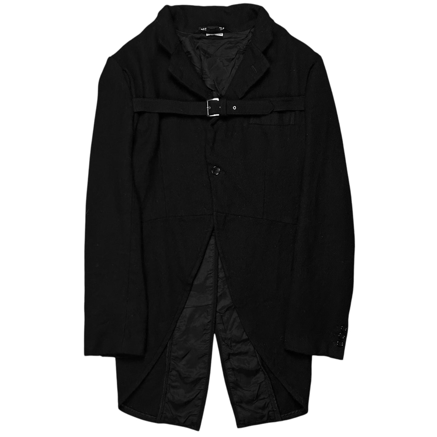 Comme des Garcons Black Belted Tail Jacket - AW09