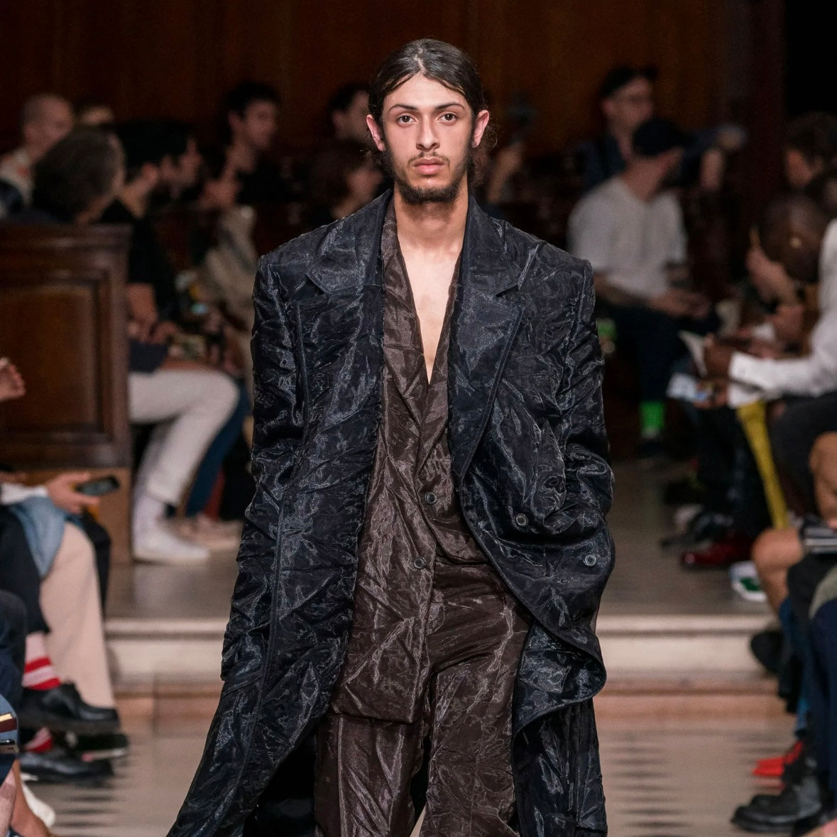 Y/Project Wrinkled Organdy Layer Sample Blazer - SS20