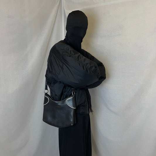 Balenciaga Curved Piping Leather Bag