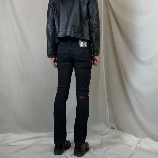 Raf Simons Knee Strap RS Skinny Jeans - SS19