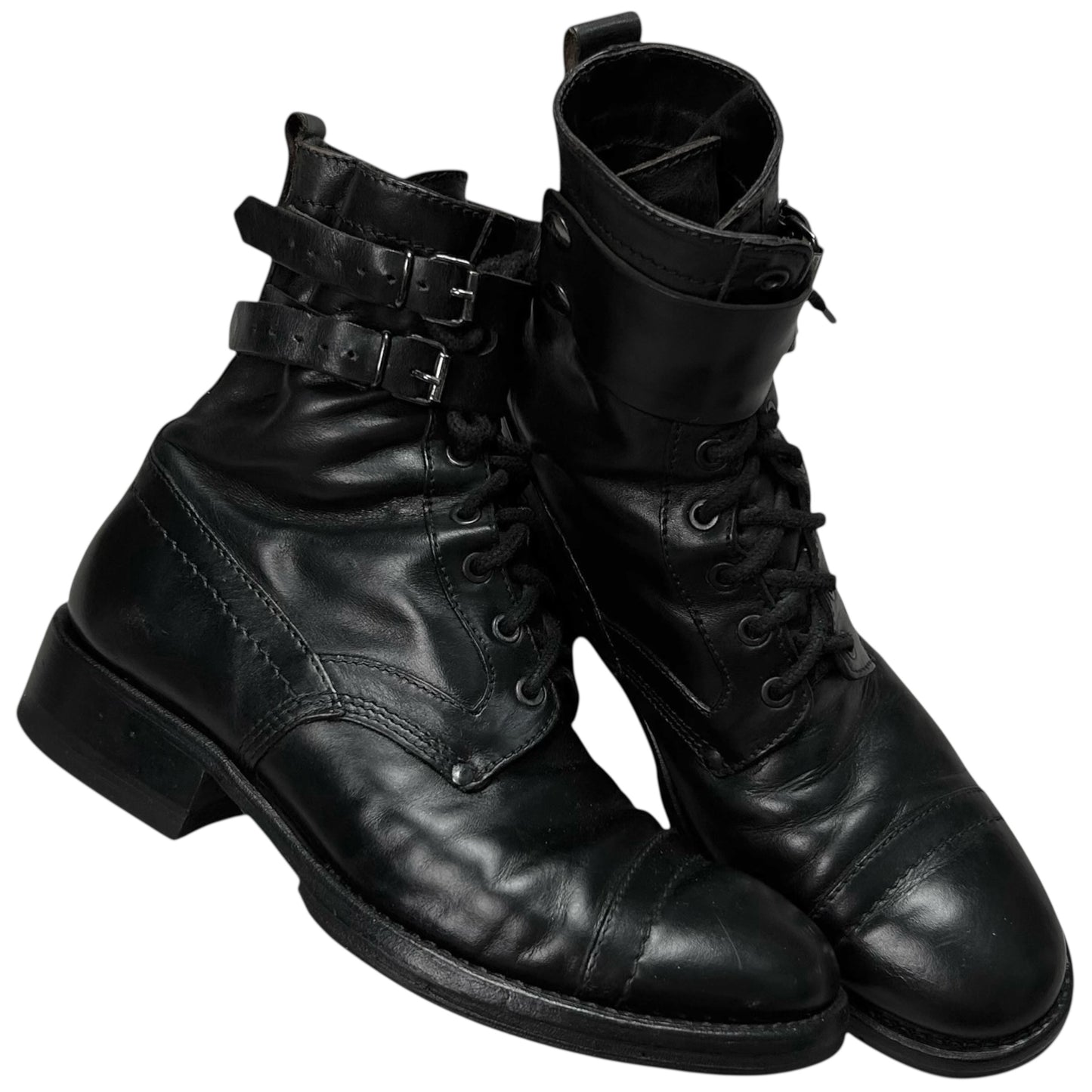 Dirk Bikkembergs Dual Belt Combat Boots