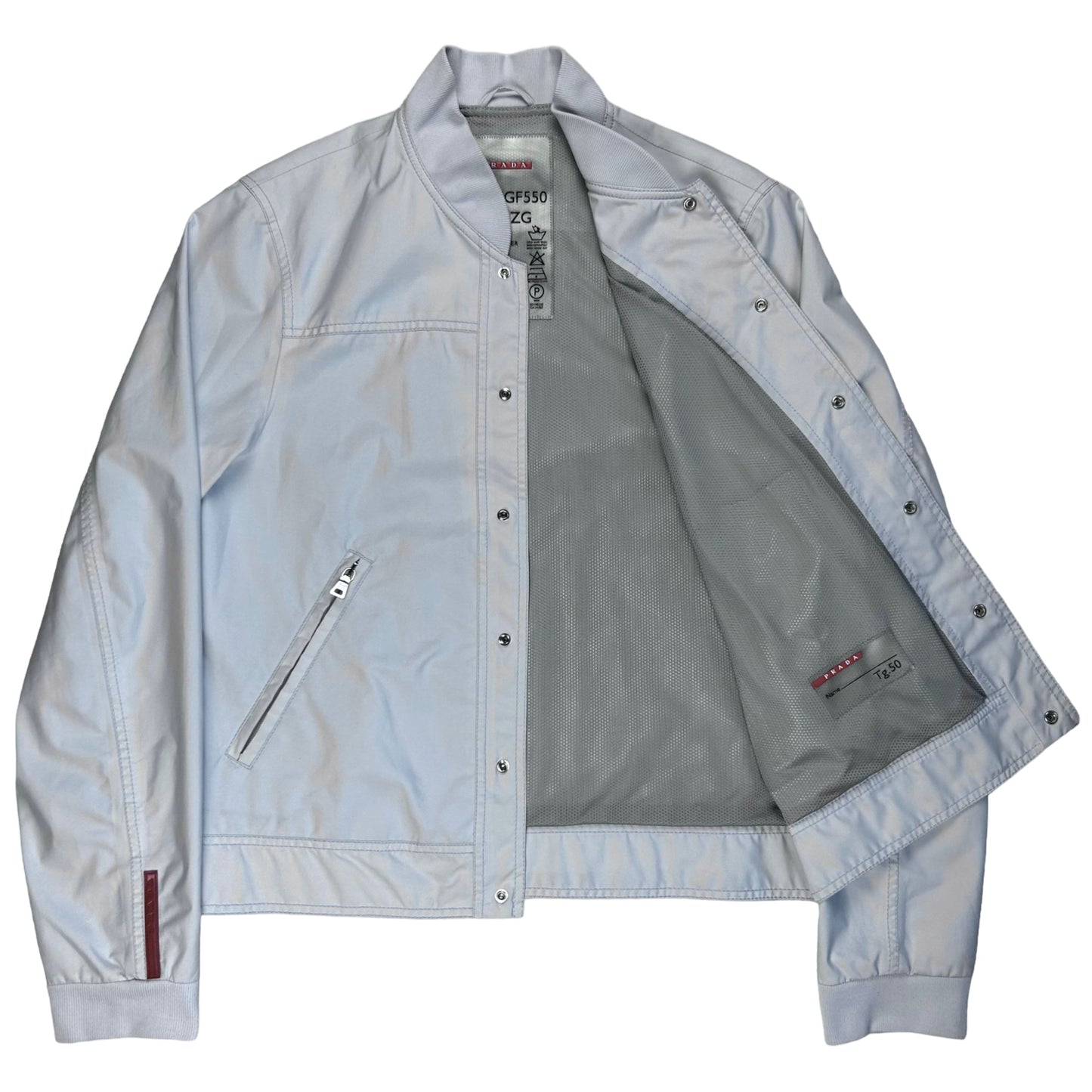 Prada Carabiner Snap Bomber Jacket