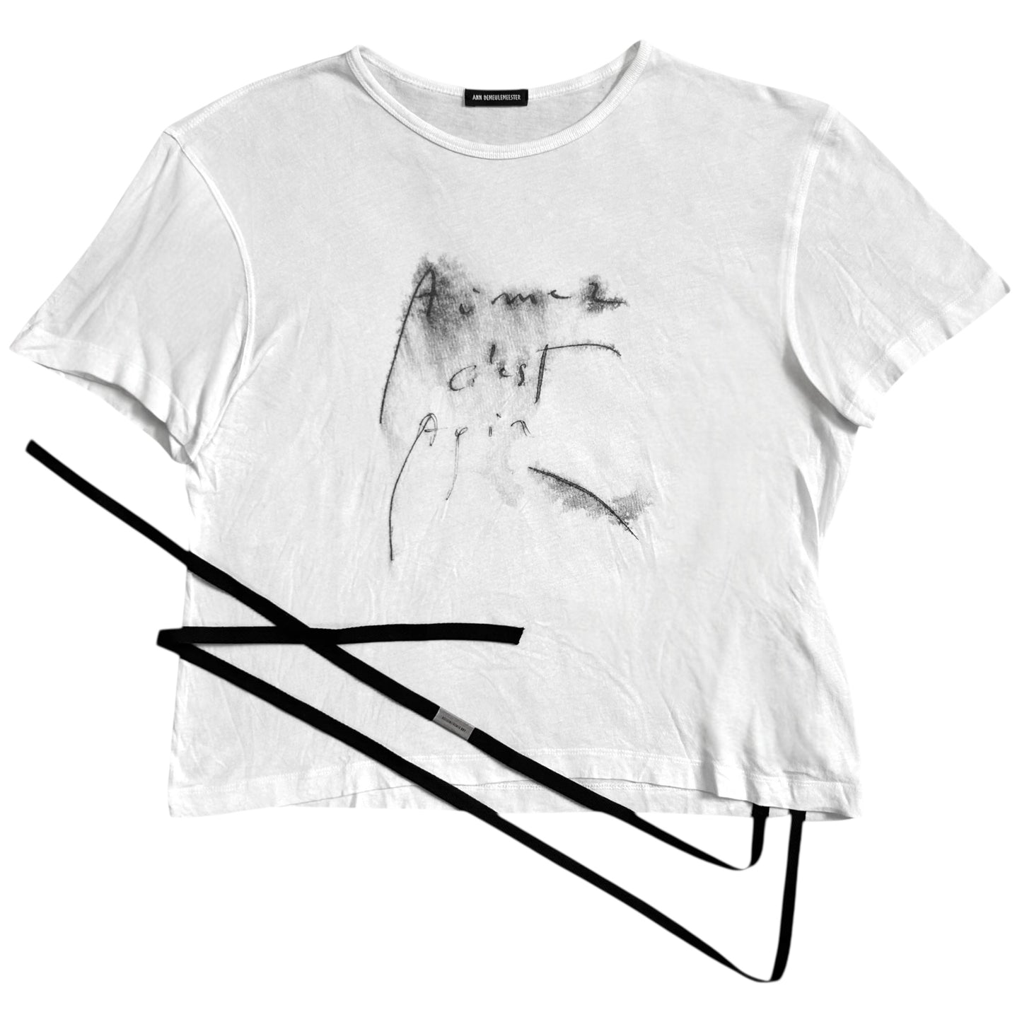 Ann Demeulemeester Aimer C'est Agir Print T-Shirt - SS22
