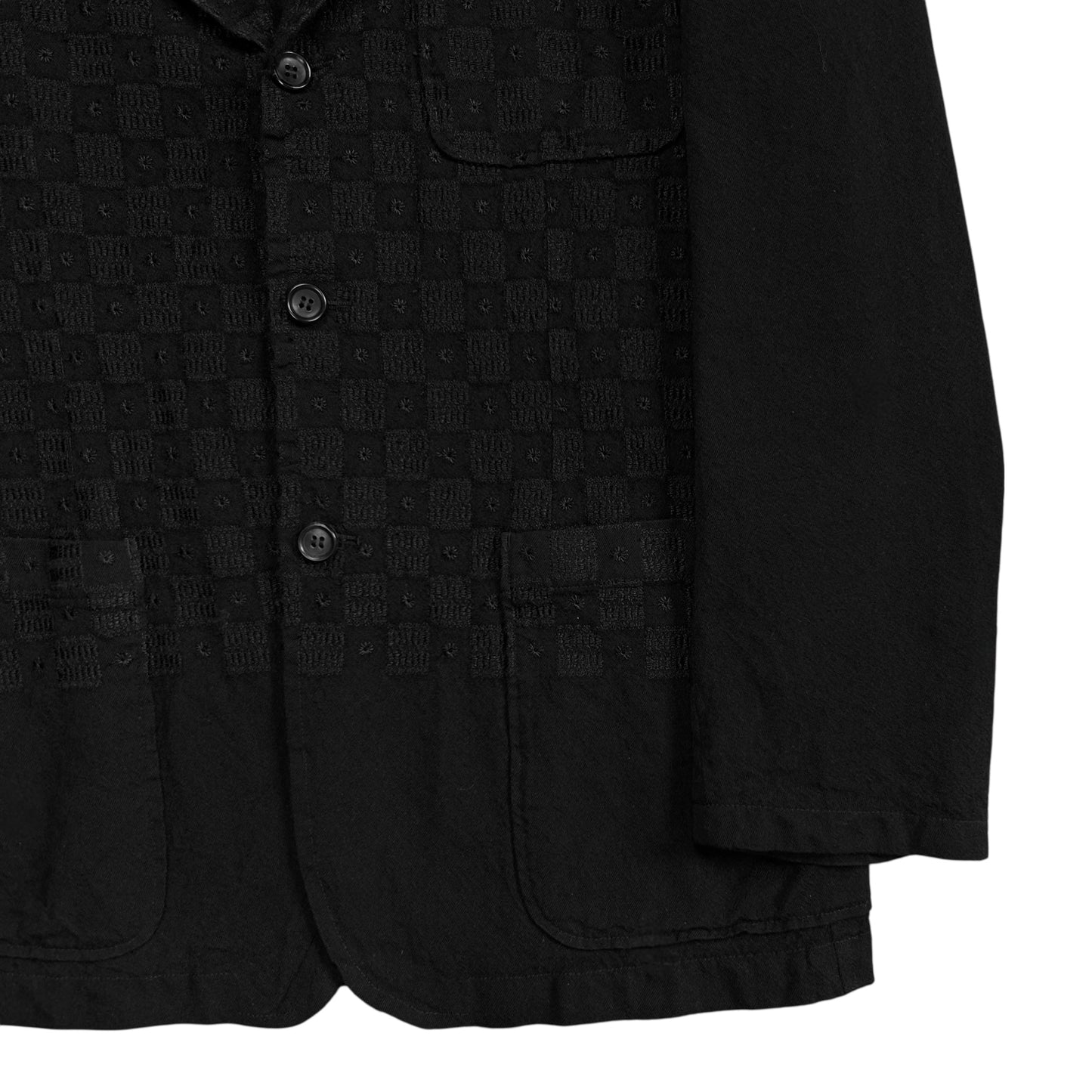 Comme des Garcons Homme Embroidered Check Blazer - AW02