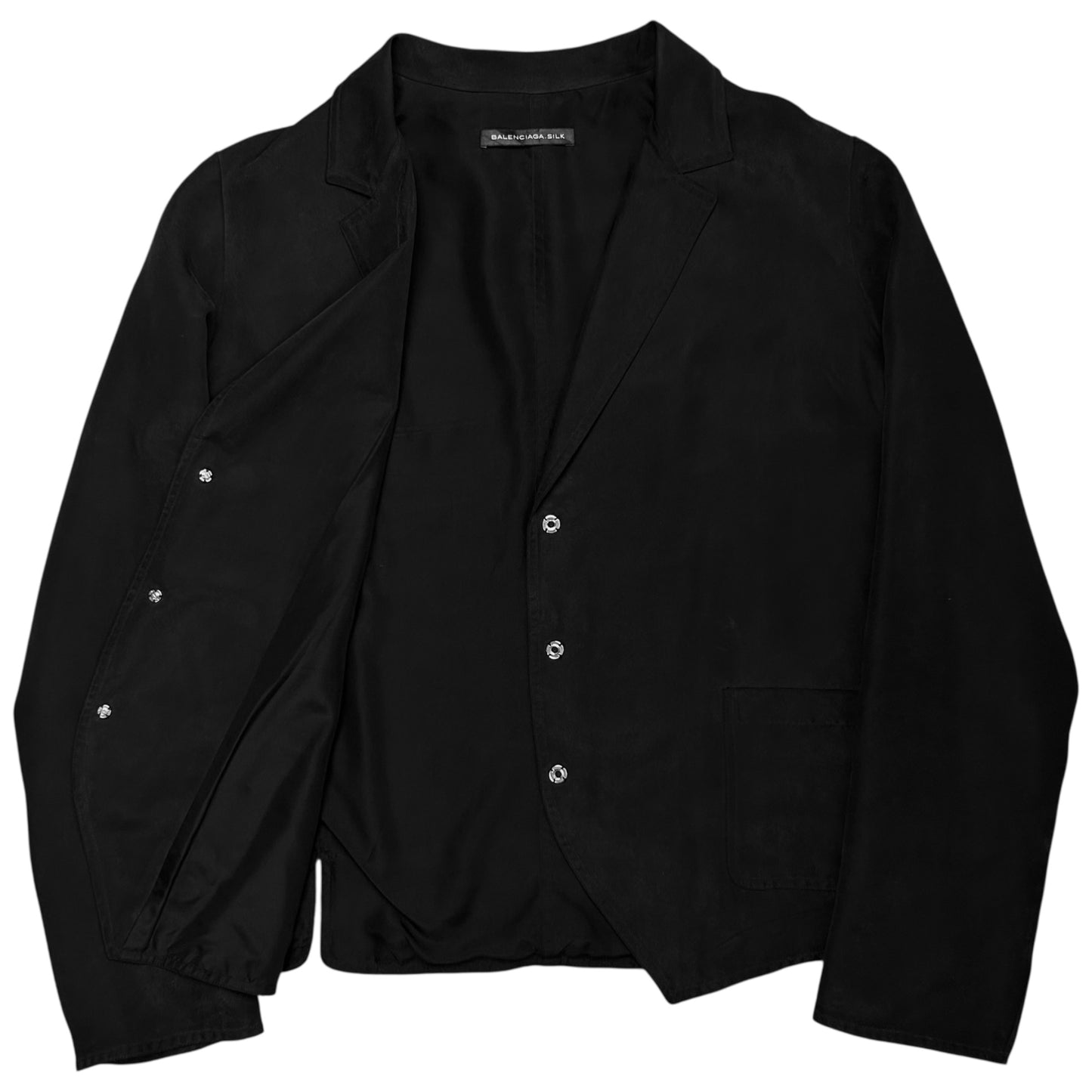 Balenciaga Snap Silk Blazer - SS12