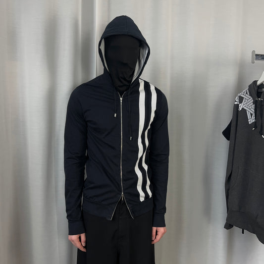 Jil Sander Double Striped Zip Hoodie - SS15
