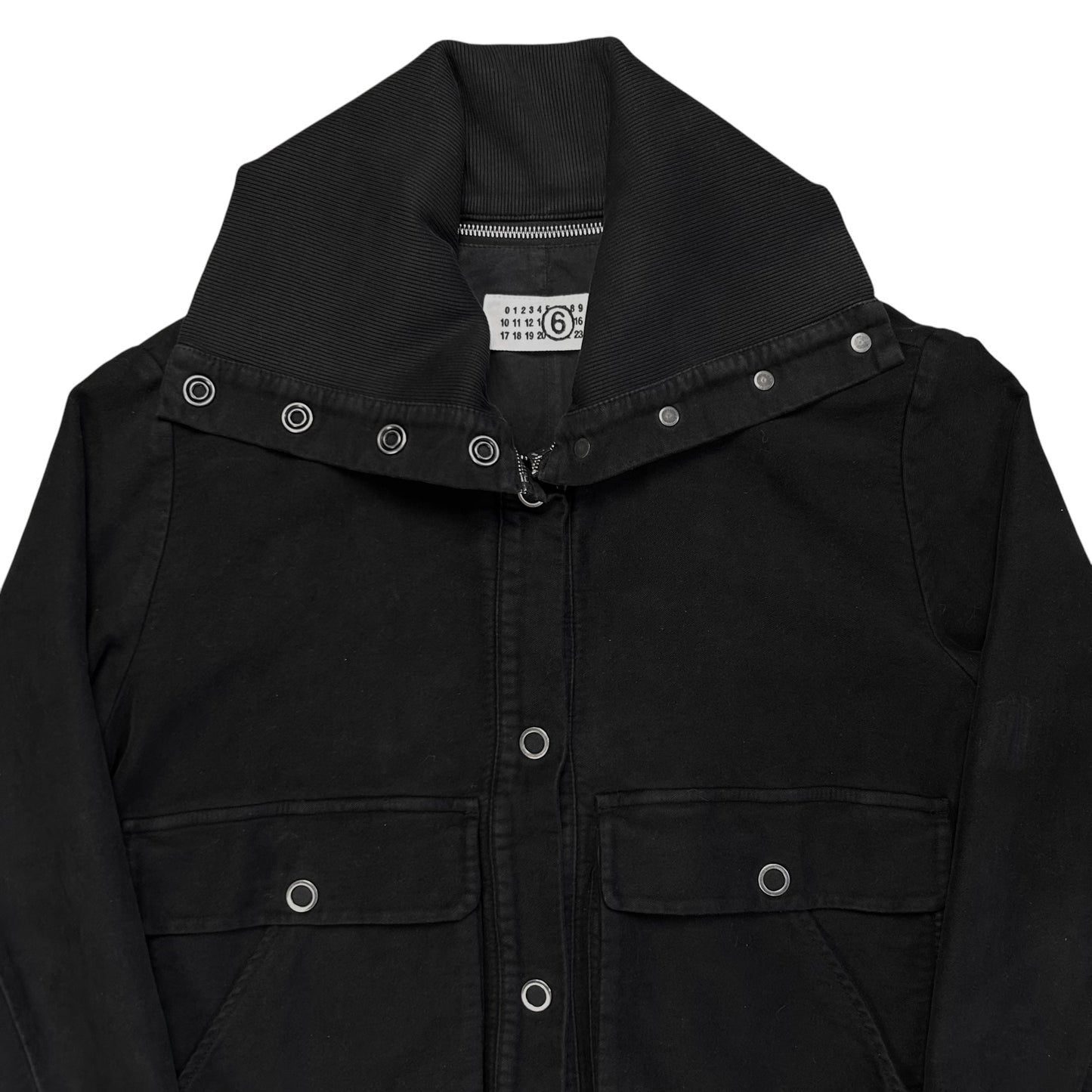 Maison Martin Margiela Zipped High Neck Snap Bomber Jacket - AW05