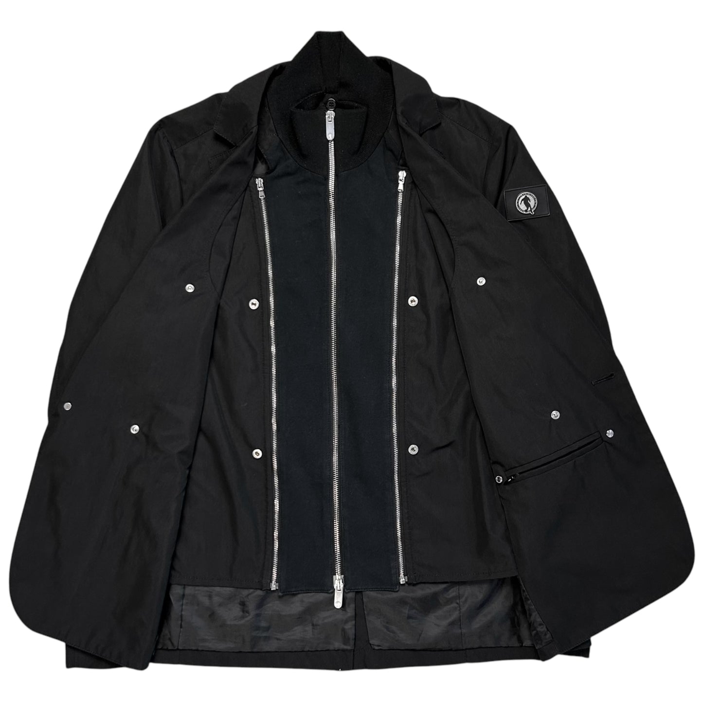 Dirk Bikkembergs Zip Layered Blazer