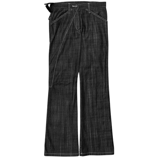 Jil Sander Contrast Stitch Carpenter Raw Denim Pants - AW07