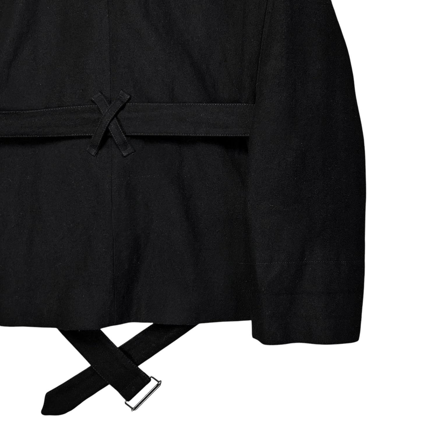 Ann Demeulemeester Belted Caban Wool Jacket