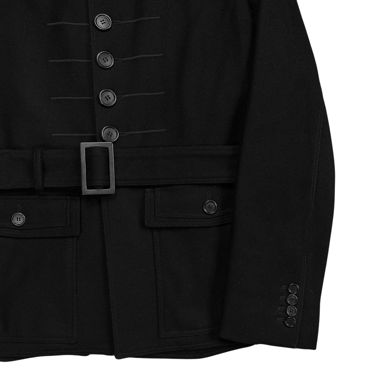 Dior Homme Belted Napoleon Wool Jacket - AW08