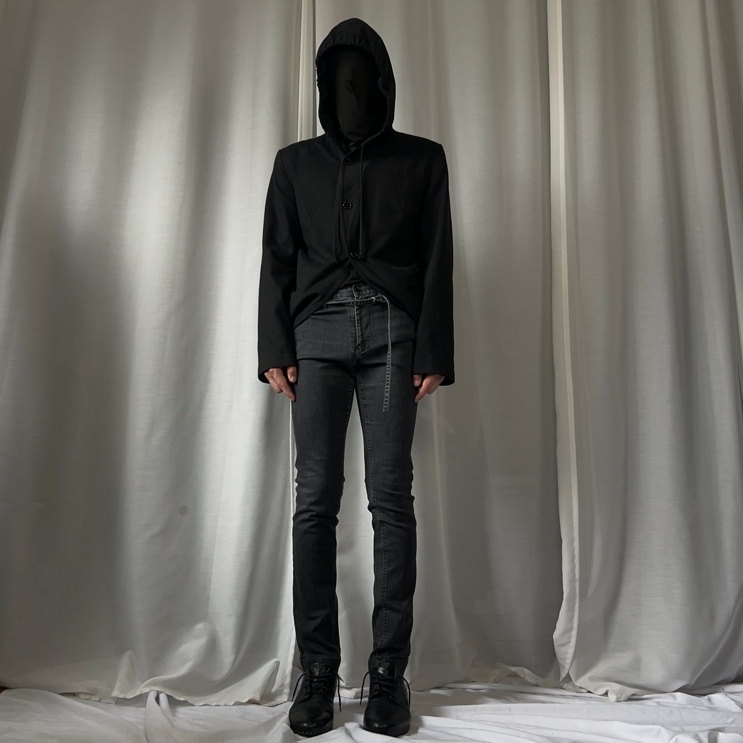 Y‘s by Yohji Yamamoto Back Lace Strap Jeans
