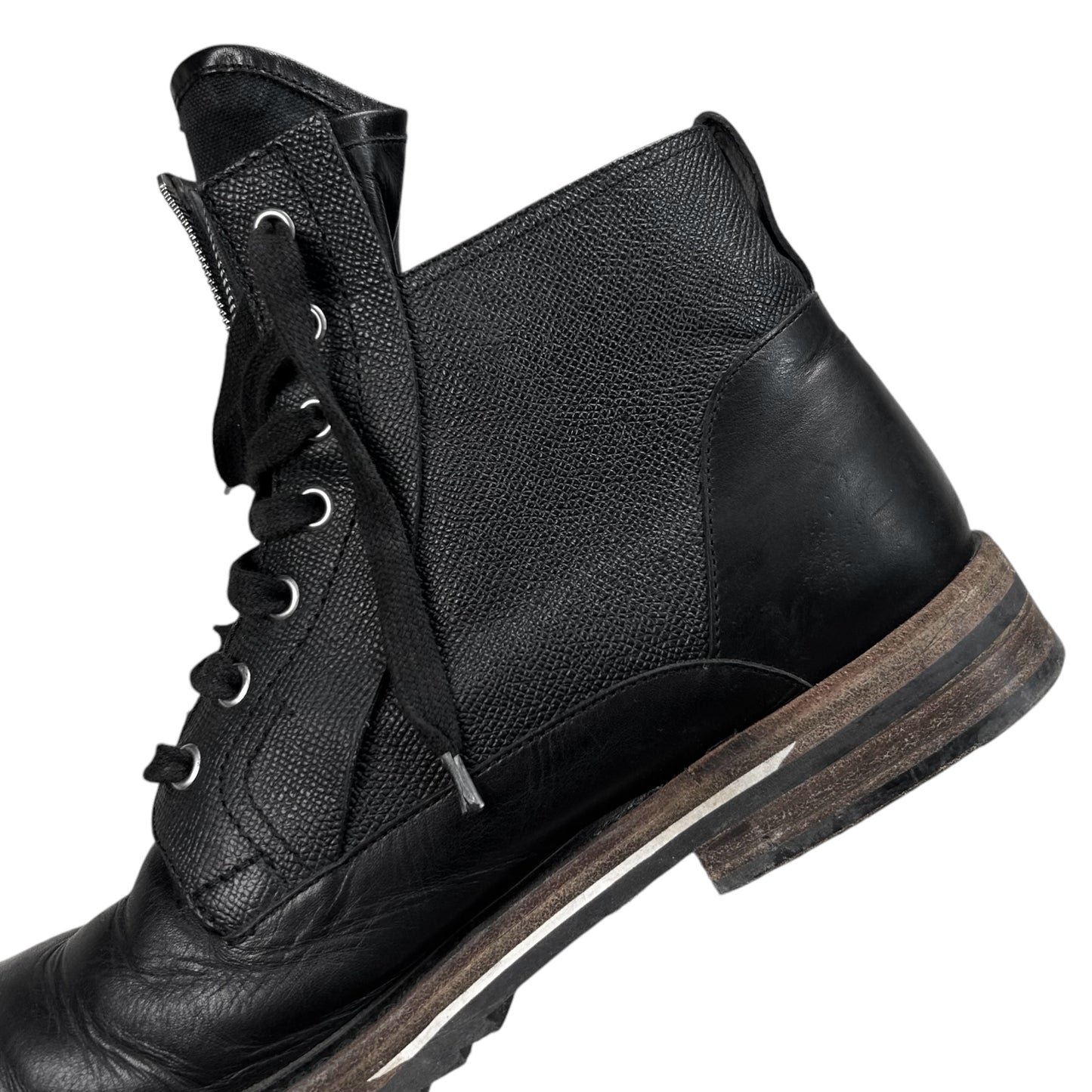 Dior Homme Front Zip Combat Boots - AW12