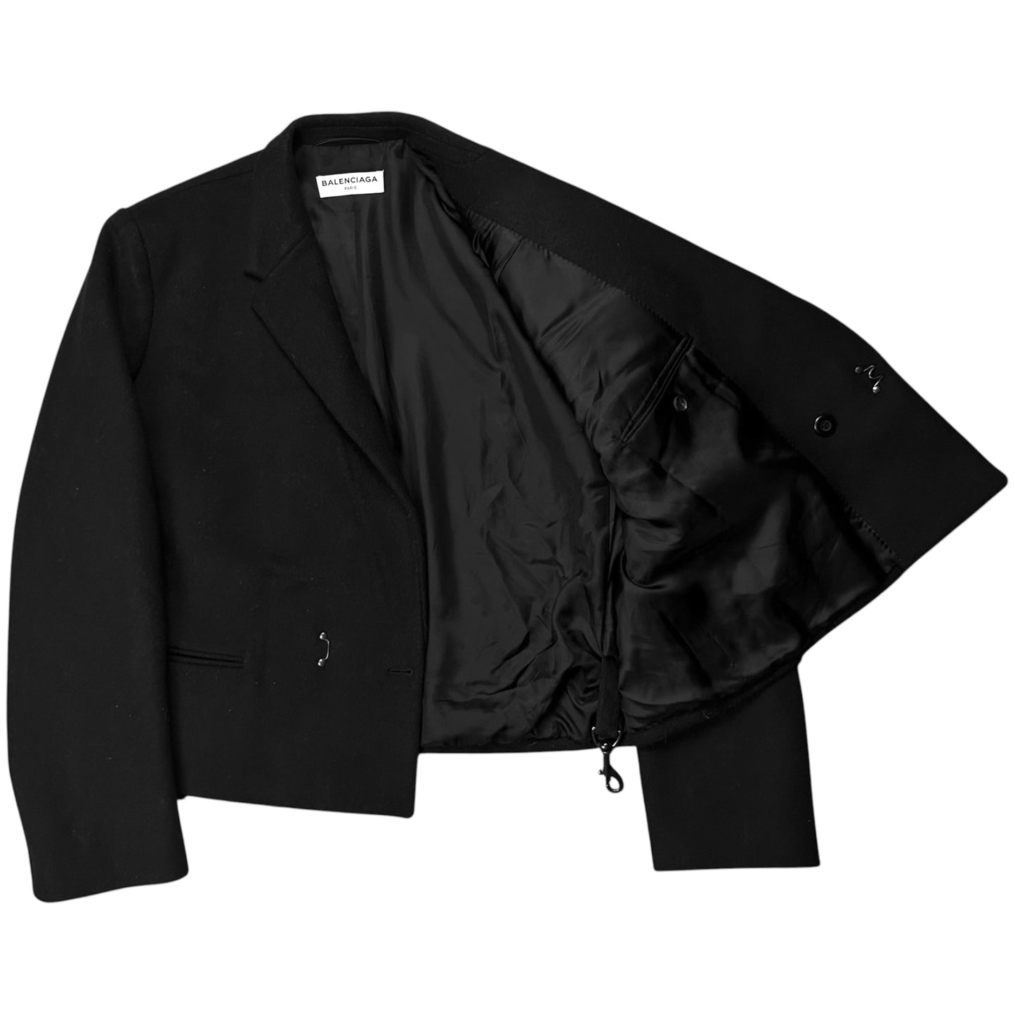Balenciaga Flying Shoulder Hook Wool Jacket - SS17