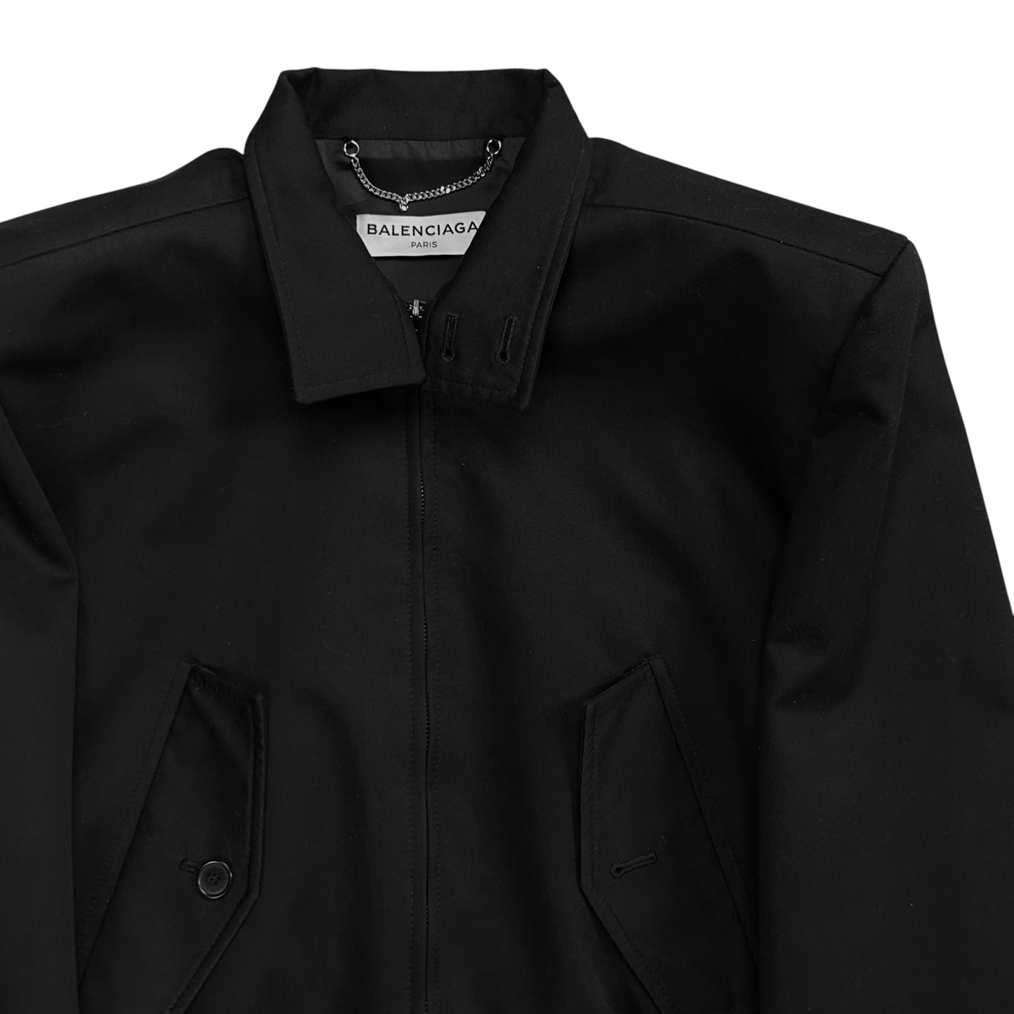 Balenciaga Cropped Flying Shoulders Harrington Jacket - SS17