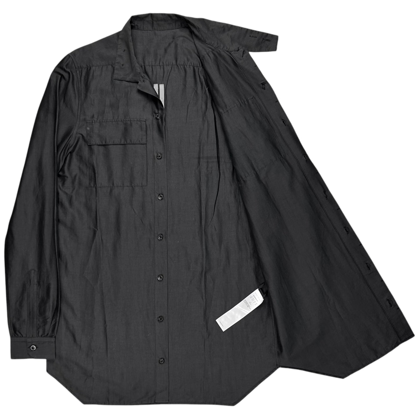 Rick Owens Babel Silk Work Shirt - SS19