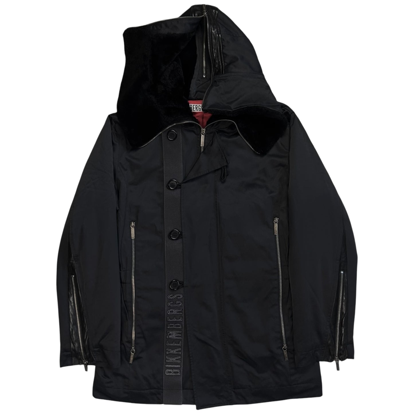 Dirk Bikkembergs Coated Multi Zip Duffle Parka