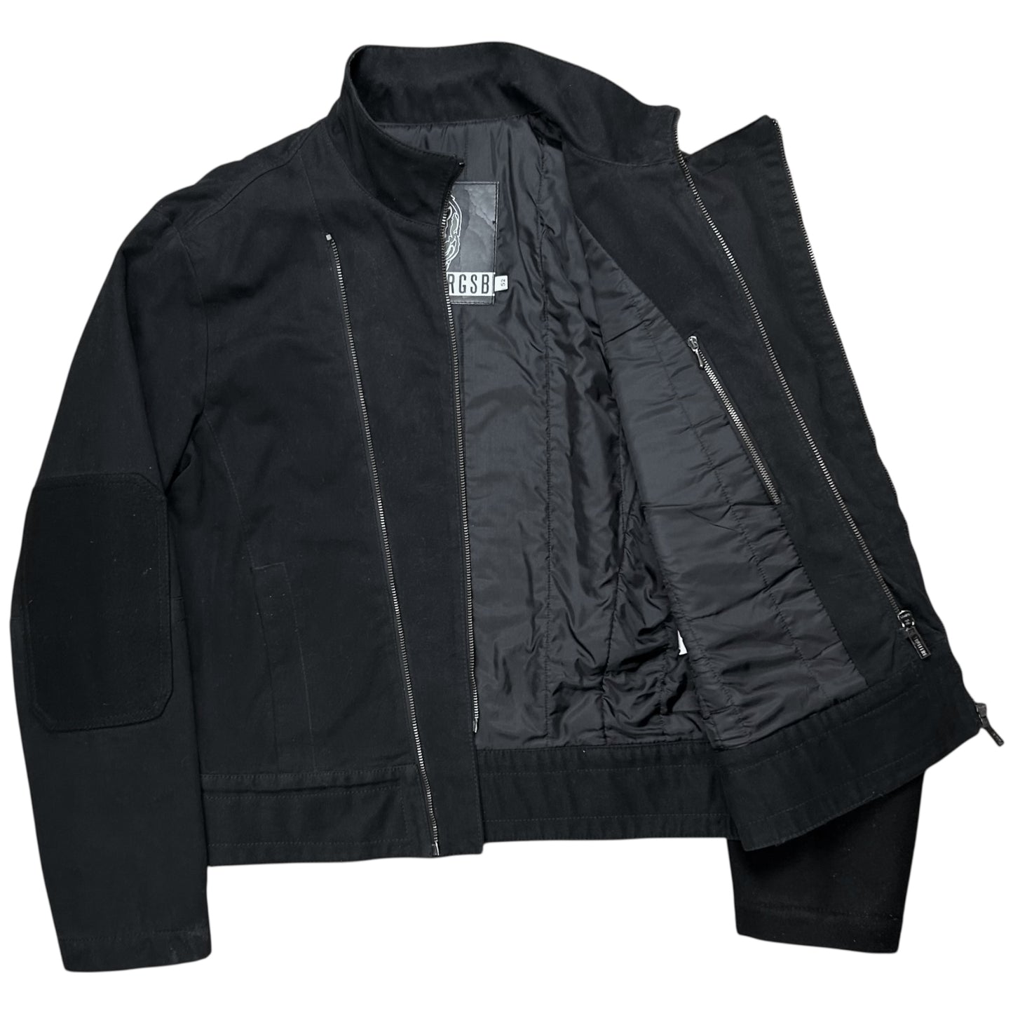 Dirk Bikkembergs Asymmetric Shoulder Strap Bomber Jacket