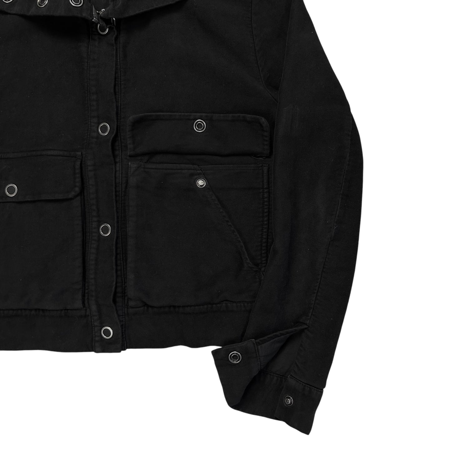 Maison Martin Margiela Zipped High Neck Snap Bomber Jacket - AW05