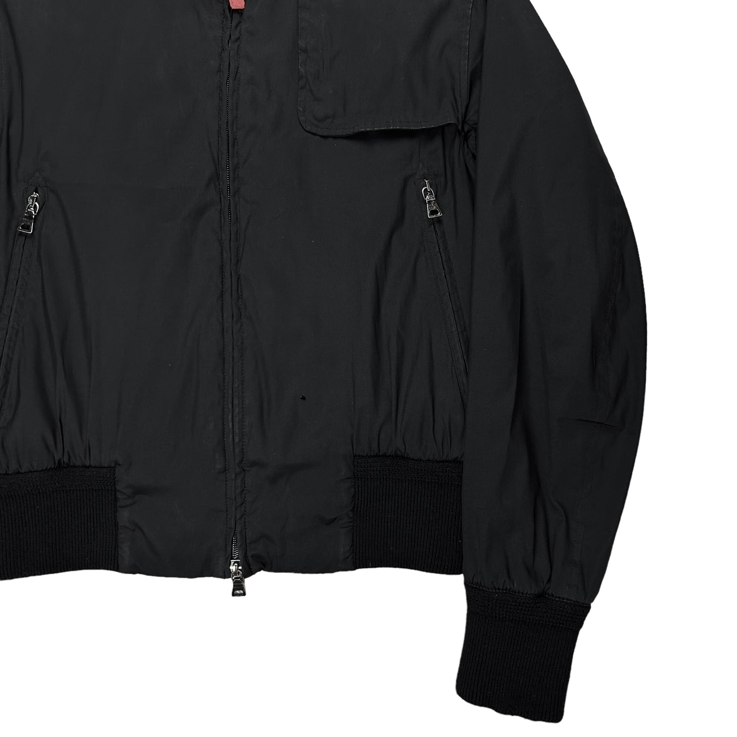 Prada Chest Layered Utility Flight Jacket