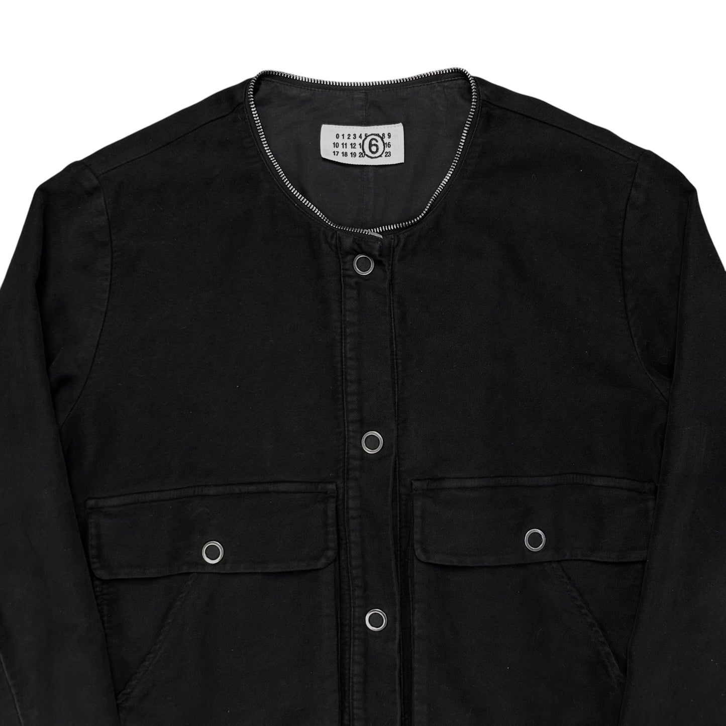 Maison Martin Margiela Zipped High Neck Snap Bomber Jacket - AW05