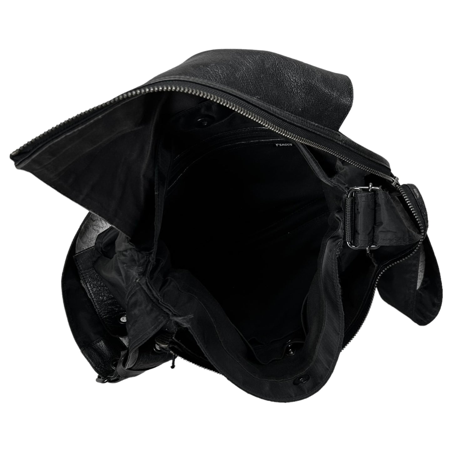 Y’Saccs Yohji Yamamoto Leather Flap Messenger Bag