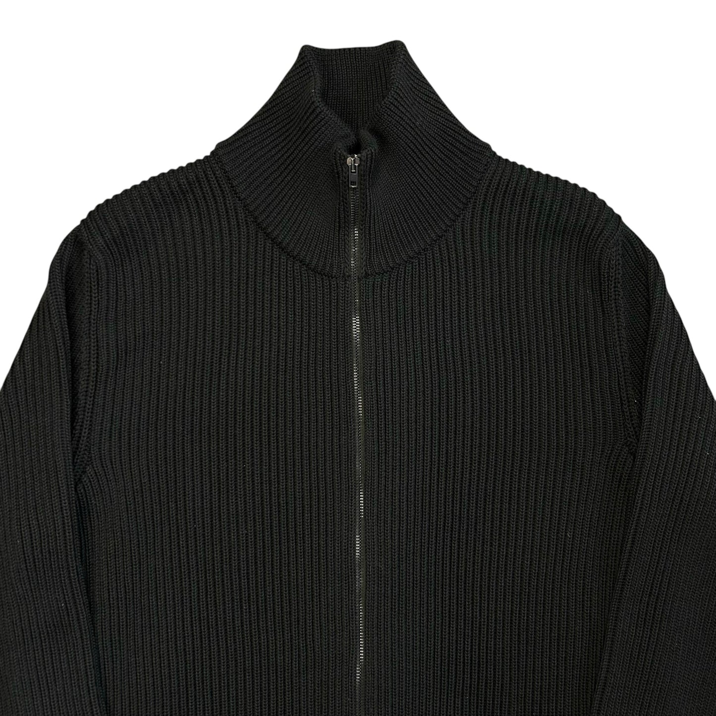 Maison Martin Margiela Heavy Rib Knit Zip Sweater - AW14