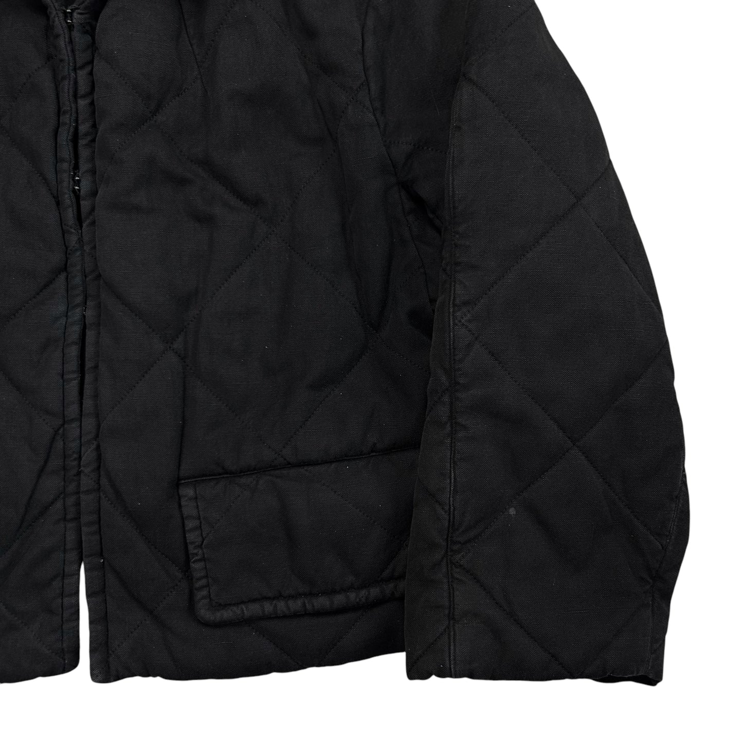 Dries Van Noten Quilted Fur Collar Bomber Jacket - AW11