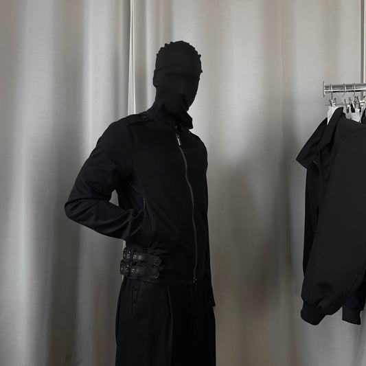 Dirk Bikkembergs Leather Belted Military Jacket