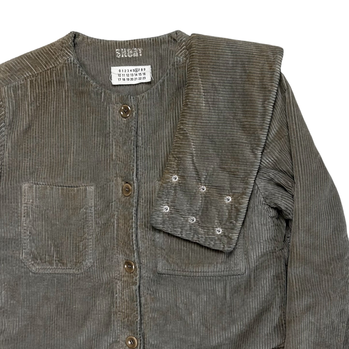 Maison Martin Margiela Detachable Collar Scarf Corduroy Bomber Jacket - AW01